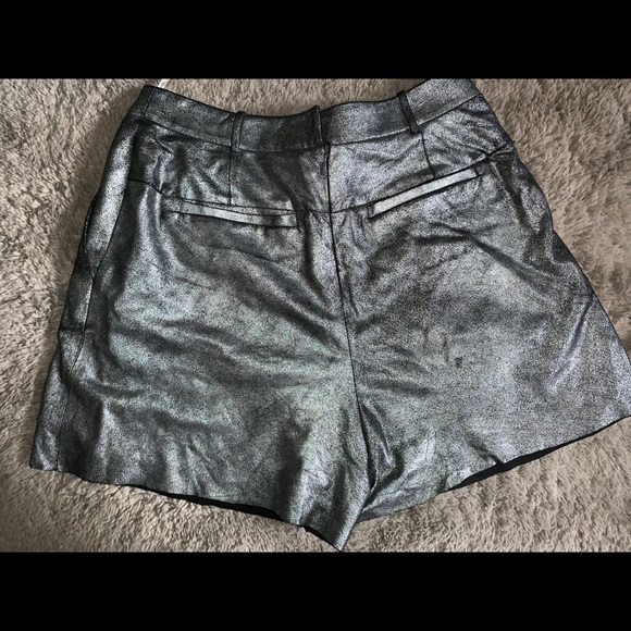 🌟 Halston Heritage Metallic Suede Shorts🌟 - Picture 9 of 9